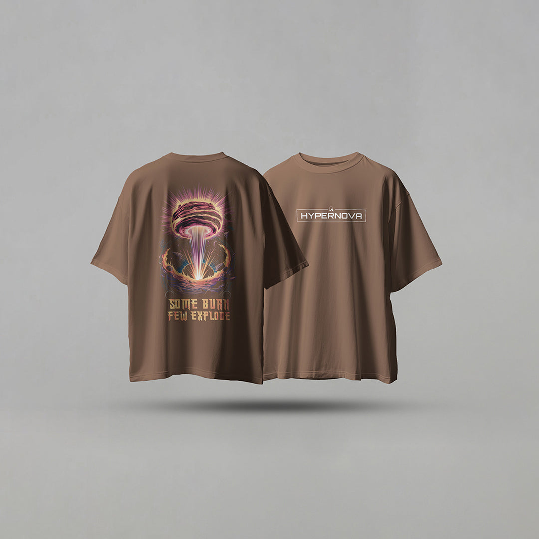 Rarions Oversized T-Shirt -Hypernova Graphix – Unisex | Dark Edition
