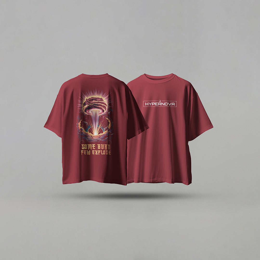 Rarions Oversized T-Shirt -Hypernova Graphix – Unisex | Dark Edition