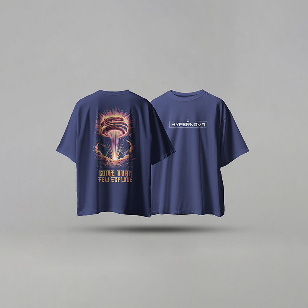 Rarions Oversized T-Shirt -Hypernova Graphix – Unisex | Dark Edition