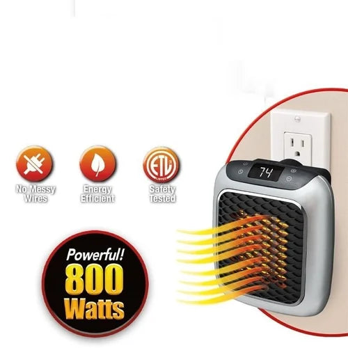 HeatEase™ 800W Wall Outlet Mini Heater